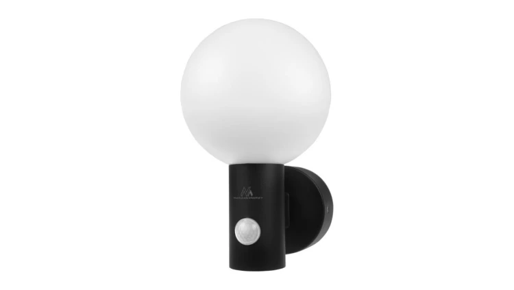 Lampa LED z czujnikiem ruchu Maclean, czujnik ruchu PIR, kolor czarny, 15W, IP65, 1600lm, barwa neutralna biała (4000K) MCE515 B