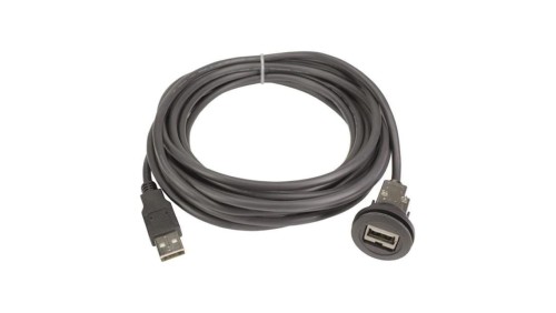 09454521961 Gniazdo USB 22mm har-port -25÷70C Ø22,3mm IP20 czarny Dł: 1m