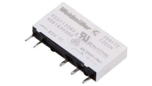 RSS113060 Przekaźnik elektromagnetyczny SPDT Ucewki: 60VDC 6A podstawka