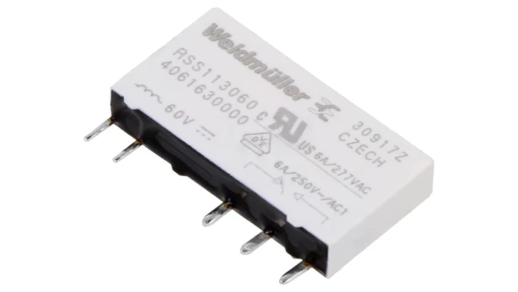 RSS113060 Przekaźnik elektromagnetyczny SPDT Ucewki: 60VDC 6A podstawka