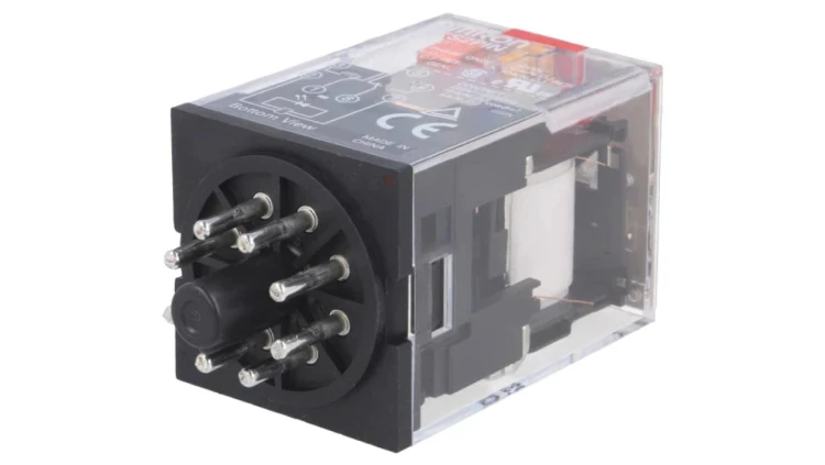 MKS2PIN-230AC Przekaźnik: elektromagnetyczny DPDT Ucewki: 230VAC 10A/250VAC