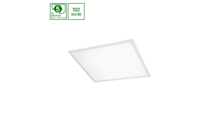ALGINE PANEL 45W CW 230V 120st IP20 IK06 600x600x10mm BIAŁY 5 lat gw.