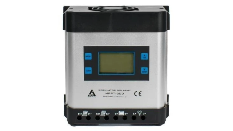 Regulator solarny Kontroler ładowania MPPT 30A 12V/24V LCD AZO