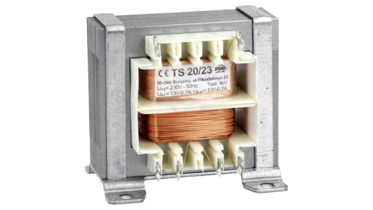 TS20/23 Transformator sieciowy 20VA, 230VAC ,13V, 700mA IP00