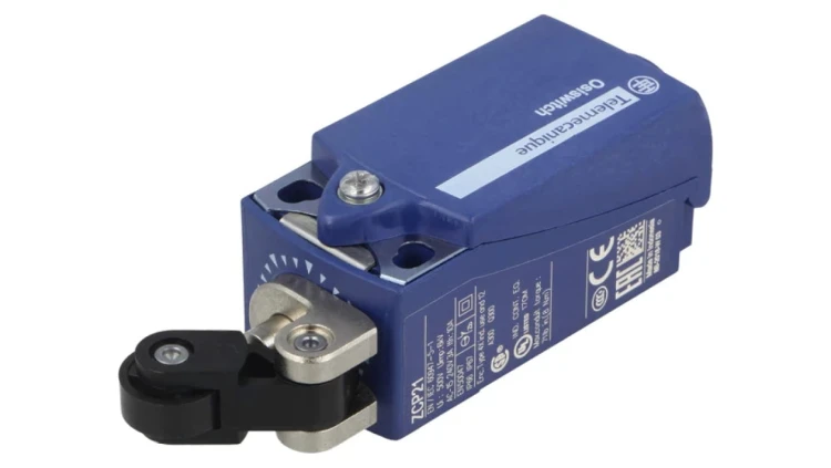 XCKP2121P16 Wyłącznik krańcowy dźwignia R 20,2mm, rolka z tworzywa Ø14mm