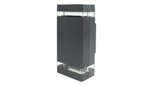 Oprawa elewacyjna plastik OE-6S 2xGU10 ANTRACYT