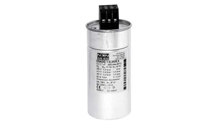 Kondensator 0,5kvar 440V Cn=3x2,74µF In=3x0,66A