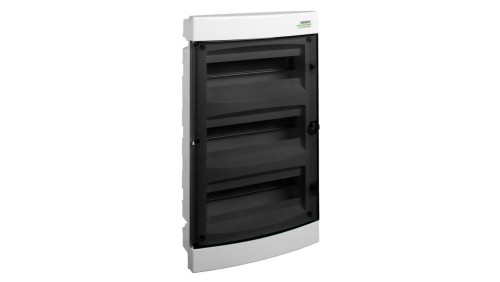 Rozdzielnica podtynkowa PNF 3x18 modułów IP40 393x511x106mm plastikowa drzwi transparentne NOARK