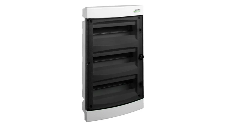 Rozdzielnica podtynkowa PNF 3x18 modułów IP40 393x511x106mm plastikowa drzwi transparentne NOARK