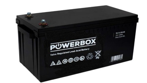 Akumulator AGM bezobsługowy do kas fiskalnych, central telefonicznych Powerbox 12V 220Ah