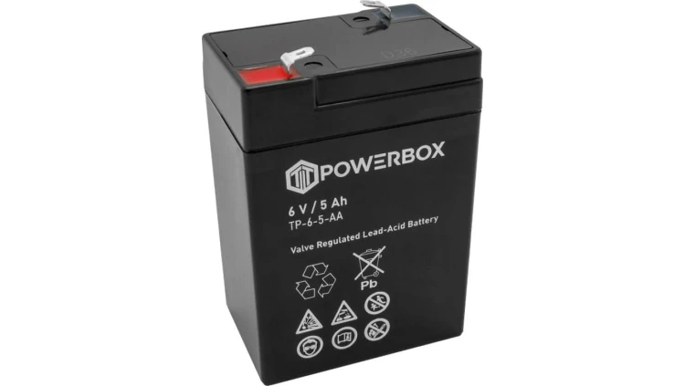 Akumulator AGM bezobsługowy do kas fiskalnych, central telefonicznych Powerbox 6V 5Ah