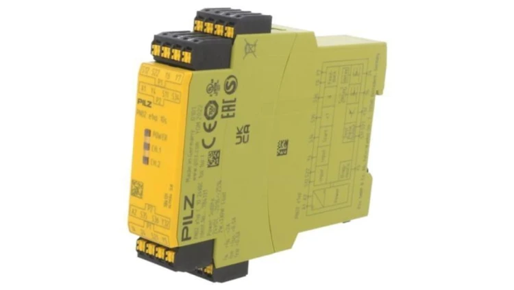 PZ-784131 Moduł: przekaźnik bezpieczeństwa, Uzas: 24VDC, Input: 2, Output: 4, IP40