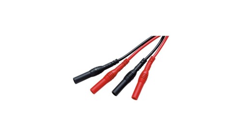 Zestaw kabli pomiarowych czerwono-czarnych 2x wtyk banan CEM FC-107 10A 120cm fi=4mm