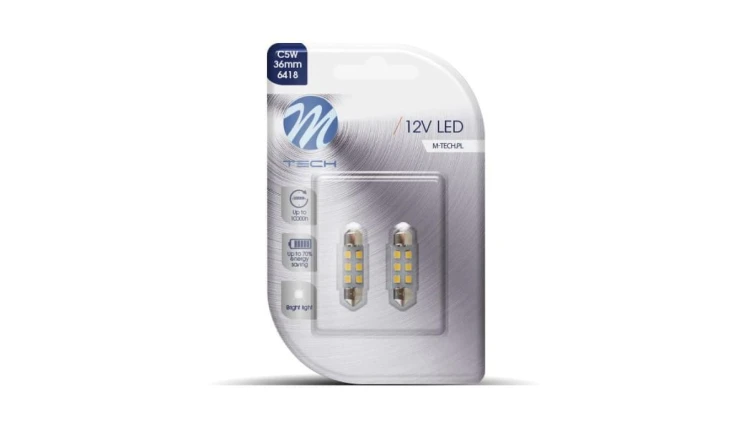 C5W LED żarówka 36mm 12V M-tech LB028W