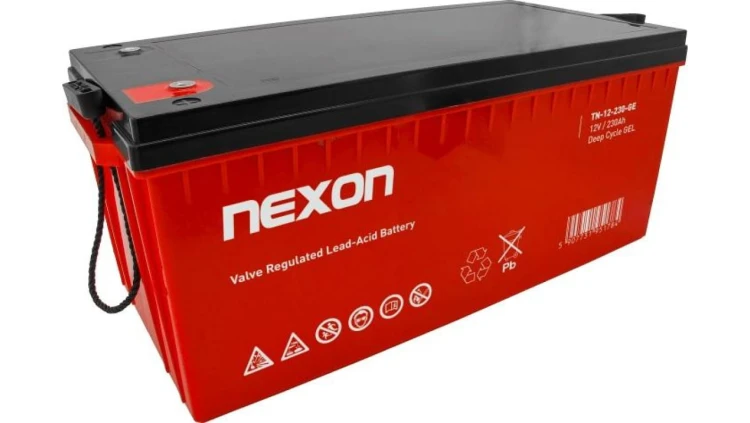 Akumulator żelowy bezobsługowy do UPS, sprzętu medycznego, fotowoltaiki Nexon 12V 230Ah