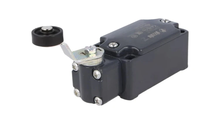 FD551 Wyłącznik krańcowy dźwignia R 40mm, rolka z tworzywa Ø20mm