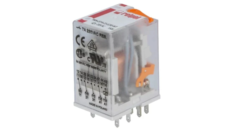 R4N2014235230WT Przekaźnik: elektromagnetyczny 4PDT Ucewki: 230VAC 6A/250VAC
