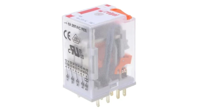 R4N2014231006WTLD Przekaźnik: elektromagnetyczny 4PDT Ucewki: 6VDC 6A/250VAC