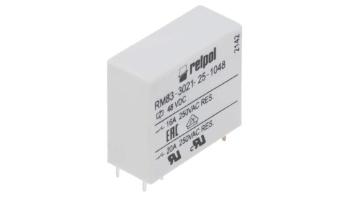 RM83-3021-25-1048 Przekaźnik: elektromagnetyczny SPST-NO Ucewki: 48VDC 16A RM83
