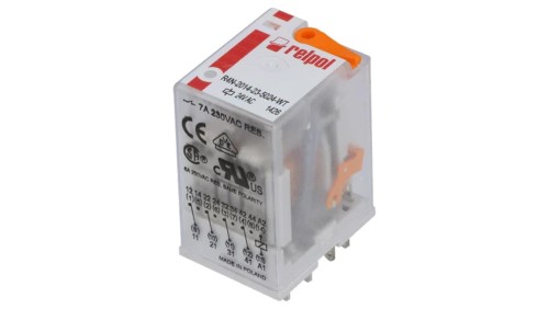 R4N2014235024WT Przekaźnik: elektromagnetyczny 4PDT Ucewki: 24VAC 6A/250VAC