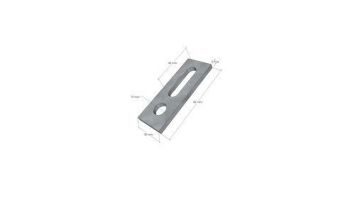Adapter montażowy 80x30x5 nierdzewny iONTEC