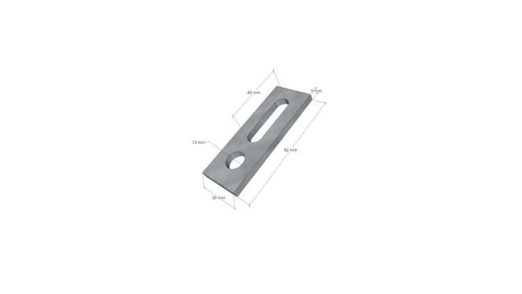 Adapter montażowy 80x30x5 nierdzewny iONTEC