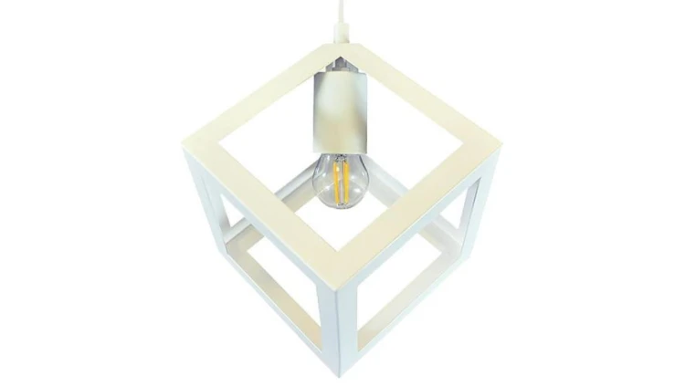 Lampa Sufitowa Geometryczna IL MIO SWEDEN 1xE27 Biała - Goldlux