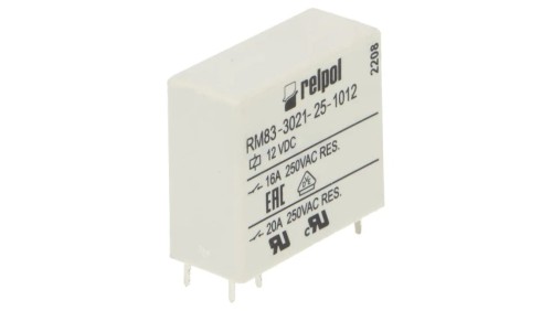 RM83-3021-25-1012 Przekaźnik: elektromagnetyczny SPST-NO Ucewki: 12VDC 16A RM83