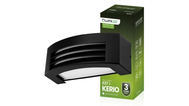 Kinkiet Ogrodowy Elewacyjny E27 LED KERIO LUMILED
