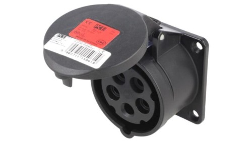 315-6X Złącze zasilające 3-fazowe AC, gniazdo żeńskie, 16A/400VAC