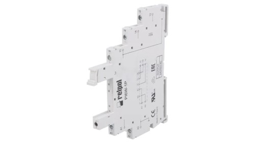 PI6W-1P Podstawka PIN: 5 6A 250VAC na szynę DIN zaciski śrubowe