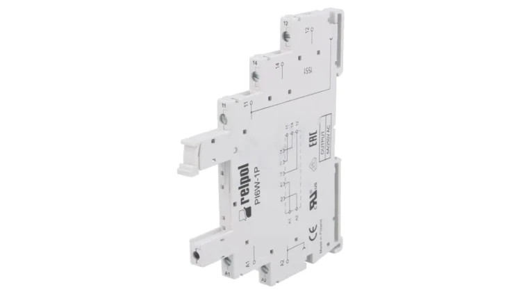 PI6W-1P Podstawka PIN: 5 6A 250VAC na szynę DIN zaciski śrubowe