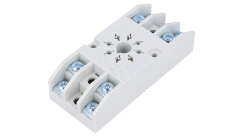 GZ8 Podstawka PIN: 8 10A 250VAC na panel zaciski śrubowe -40...70C