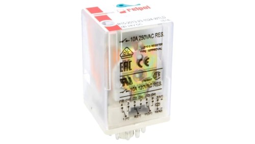 R15-3P-24DCWTLD Przekaźnik: elektromagnetyczny 3PDT Ucewki: 24VDC 10A/250VAC