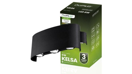 Kinkiet Ogrodowy Elewacyjny 6W LED IP54 Góra Dół KELSA LUMILED