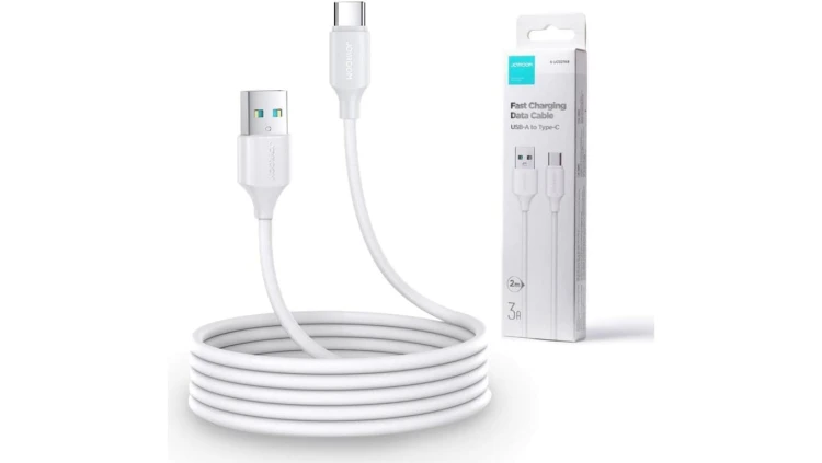 Kabel USB-A / USB-C Joyroom S-UC027A9 200cm 3A w oplocie biały