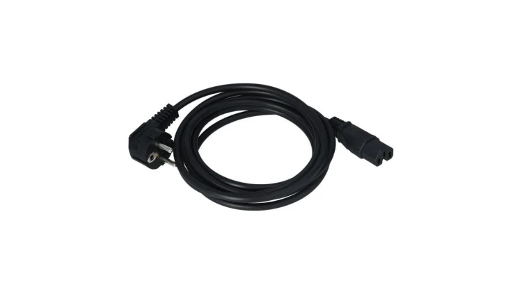 Kabel zasilający OMY do serwera z wtyczką IEC C15 10A czarny 3m