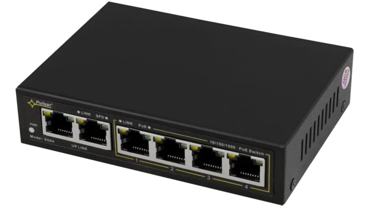 SWITCH GIGABIT POE 4+2 PULSAR SG64