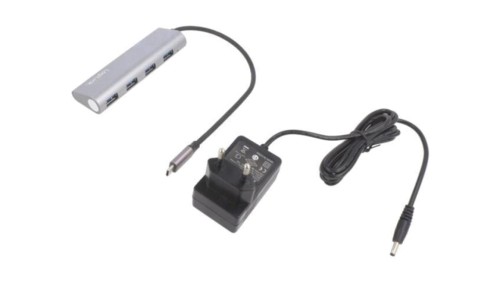 UA0309 Hub USB, USB A gniazdo x4, USB C wtyk, USB 3.2, PnP, 5Gbps