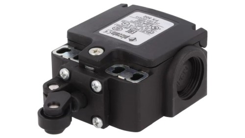 FX502 Wyłącznik krańcowy rolka z tworzywa Ø14mm NO + NC 10A PG13,5