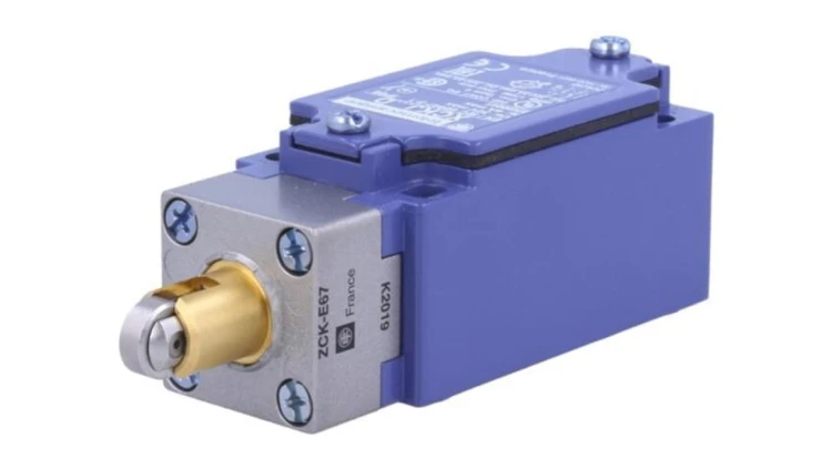 XCKJ167D Wyłącznik krańcowy, rolka metalowa Ø12mm, NO + NC, 10A, klasa szczelności IP66