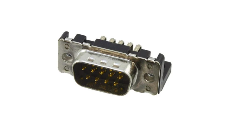 09651627811 D-Sub PIN: 9 gniazdo męskie kątowe 90 THT M3