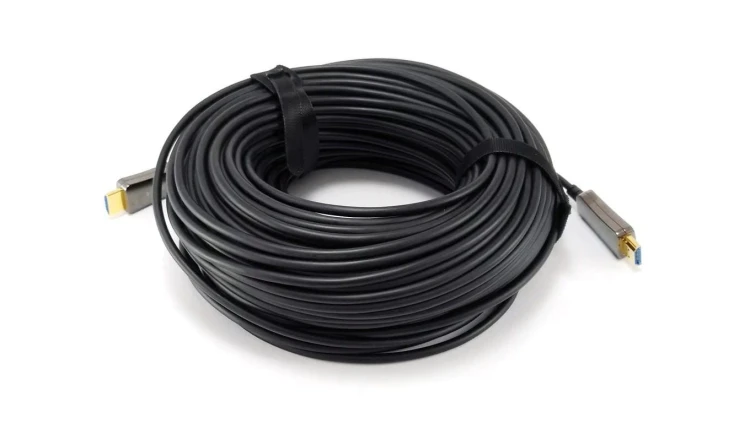 Kabel ultra HDMI 4K optyczny (światłowodowy) v2.0 (AOC) odporny na zakłócenia elektromagnetyczne HDKO20 25m