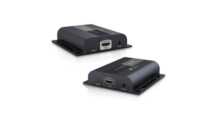 Konwerter HDMI 1.3 1080p 60Hz do 120m po kablu sieciowym Kat6 IDATA EXTIP-383V4