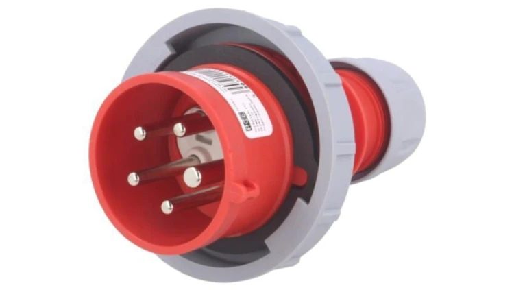 70152-6 Złącze zasilające 3-fazowe AC, wtyk męski, 16A/400VAC, IP67