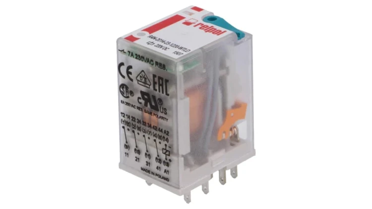 R4N2014231220WTLD Przekaźnik: elektromagnetyczny 4PDT Ucewki: 220VDC 6A/250VAC