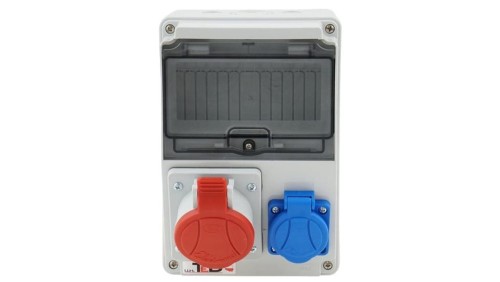 Rozdzielnica budowlana Mak 7M 16A/5P + Gs 230V 02.062