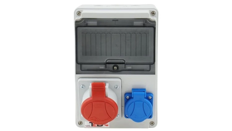 Rozdzielnica budowlana Mak 7M 16A/5P + Gs 230V 02.062