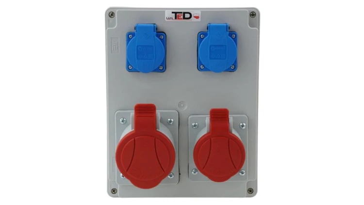 Rozdzielnica budowlana RS-08 32A/5P + 16A/5P + 2Gs 230V 01.180