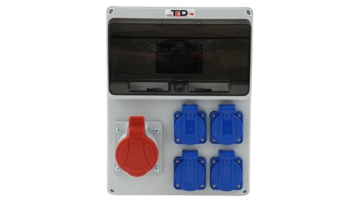 Rozdzielnica budowlana 11M PERLIT 16A/5P + 4Gs 230V 04.149